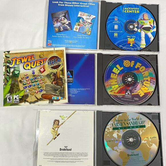 Computer Game Sims Hoyle Star Wars Splinter Cell Toy Story Wheel Fortune Jewel - Picture 2 of 13